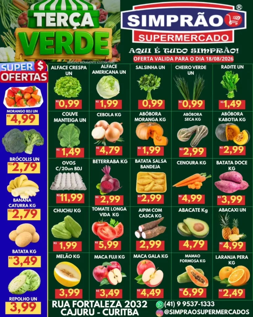 Ofertas simprão supermercados – 18/08/2026 Ofertas simprão supermercados – 18/08/2026