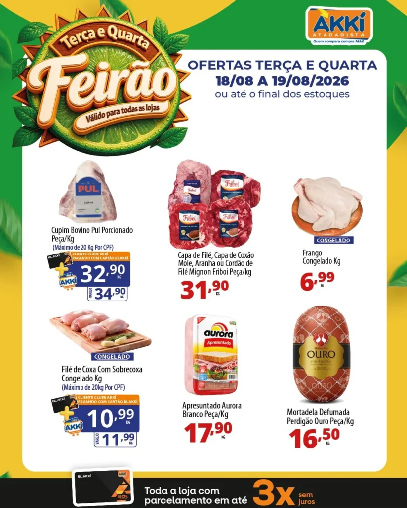 Ofertas Akkí Atacadista – 19/08/2026