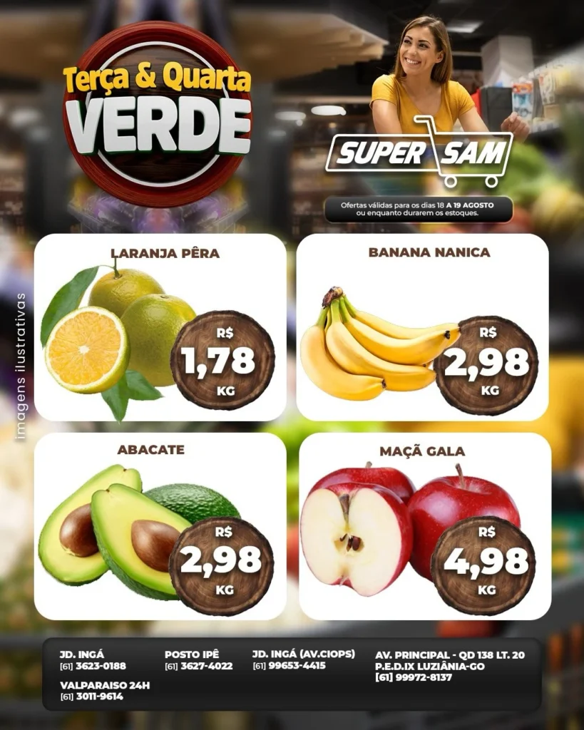 Ofertas Rede Supersam – 19/08/2026 Ofertas Rede Supersam – 19/08/2026