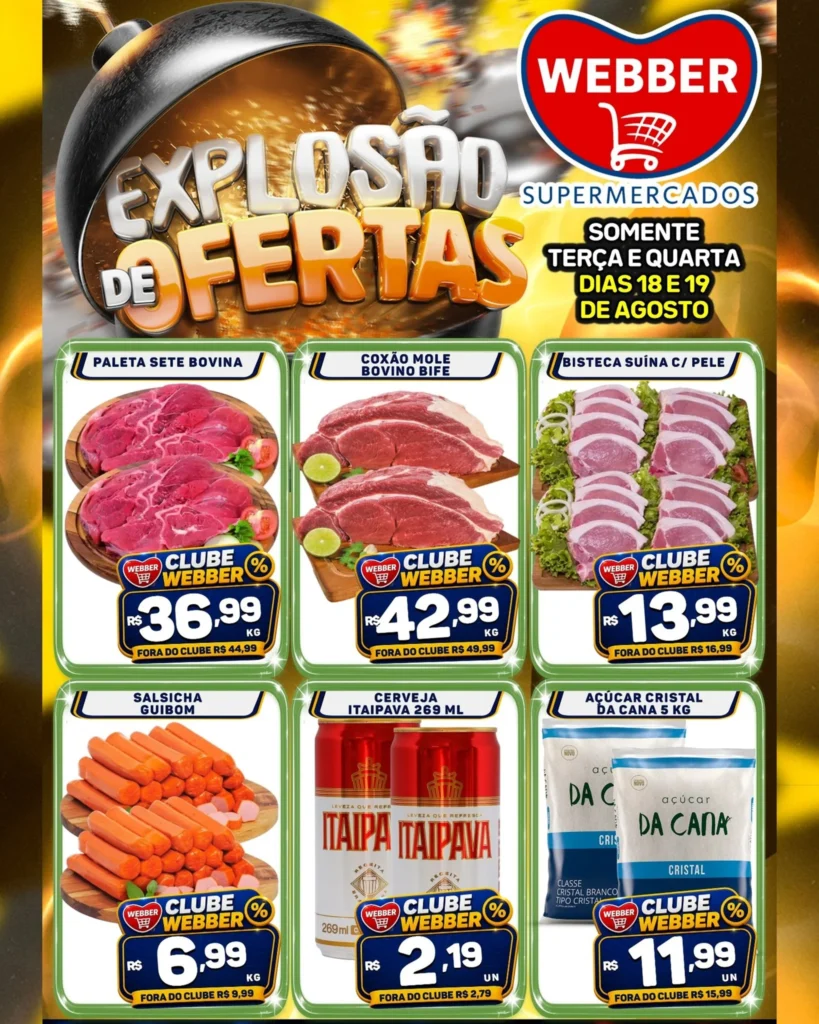 Ofertas SUPERMERCADOS WEBBER – 19/08/2026