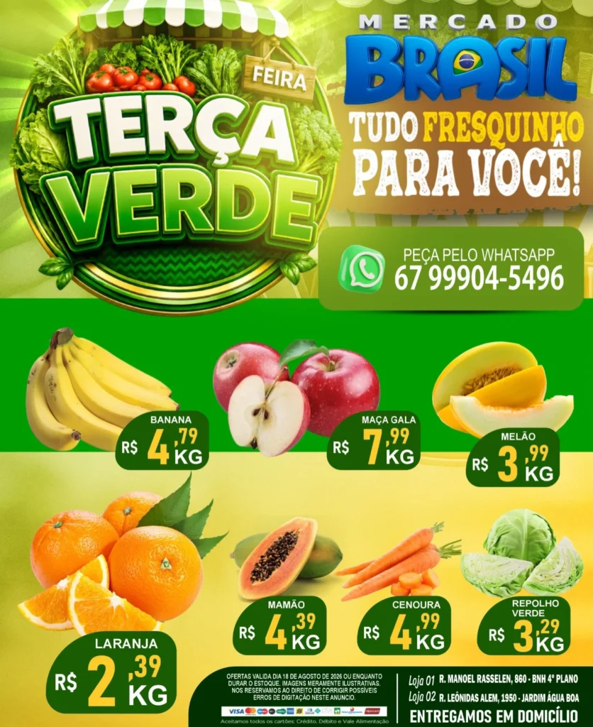 Ofertas Mercado Brasil – 18/08/2026 Ofertas Mercado Brasil – 18/08/2026