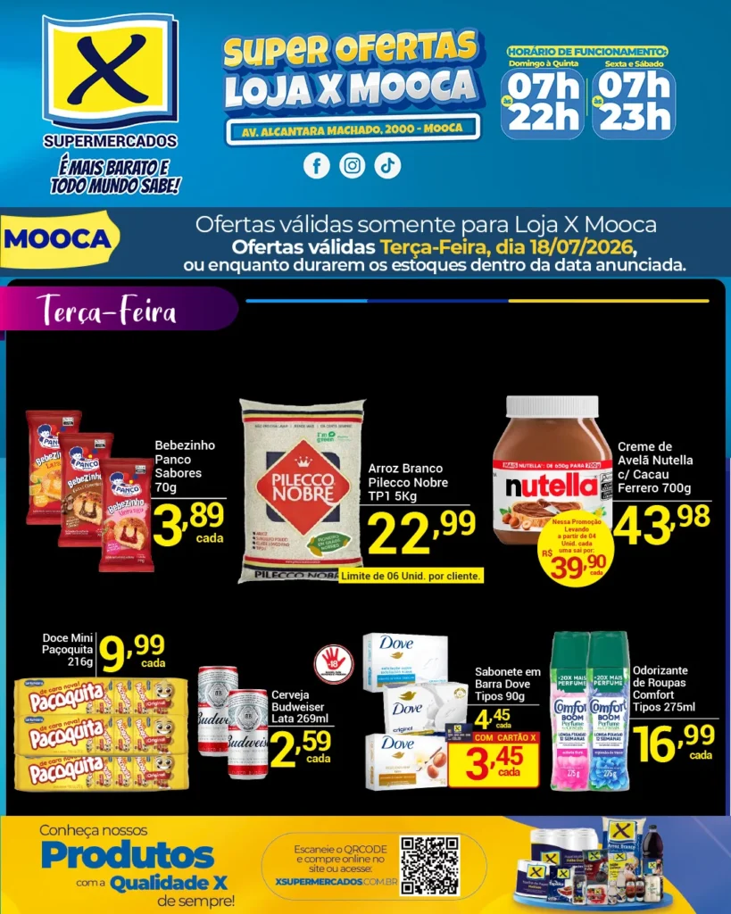 Ofertas Rede X Supermercados – 18/08/2026 Ofertas Rede X Supermercados – 18/08/2026