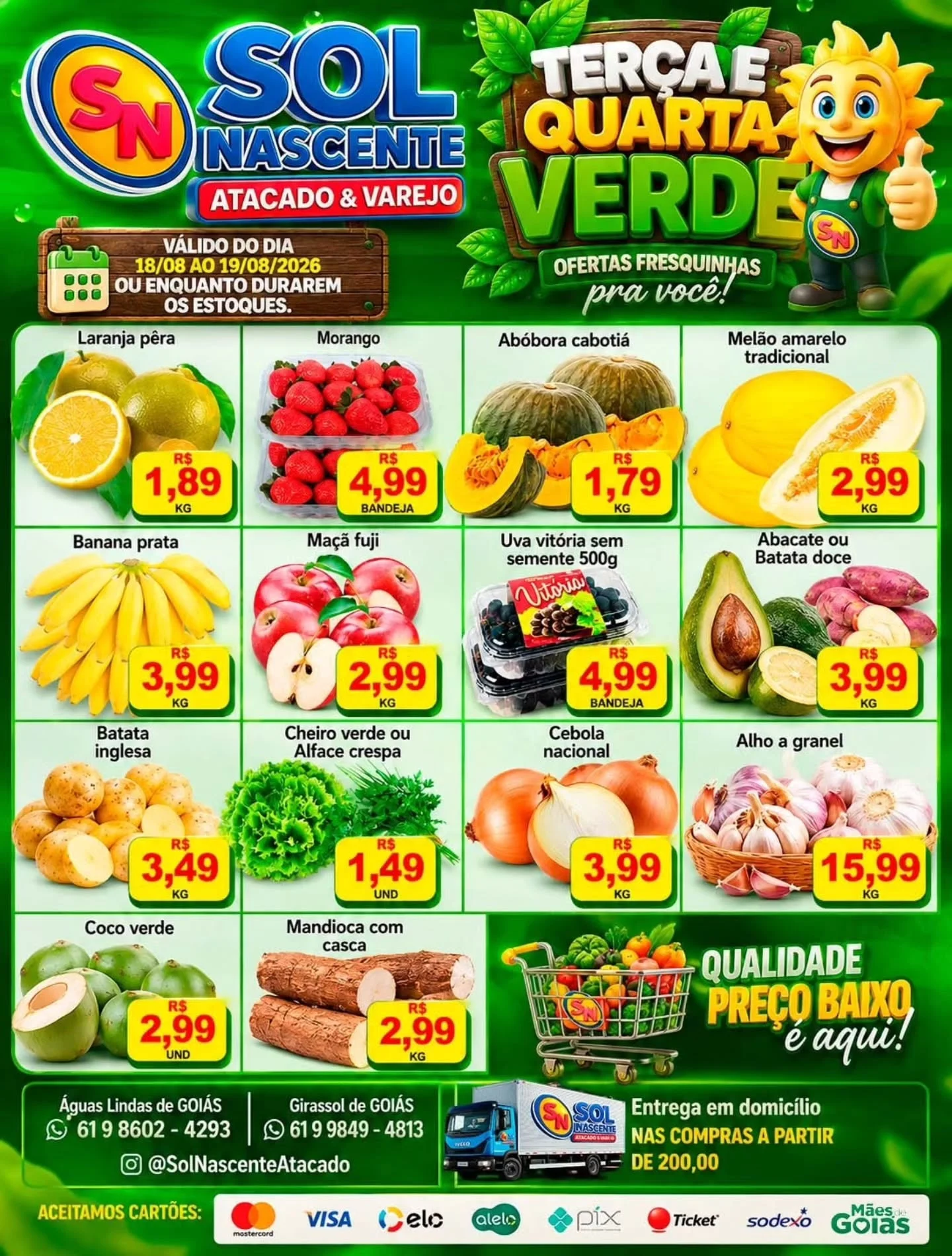 Ofertas Sol Nascente Atacado e Varejo | Supermercado – 19/08/2026