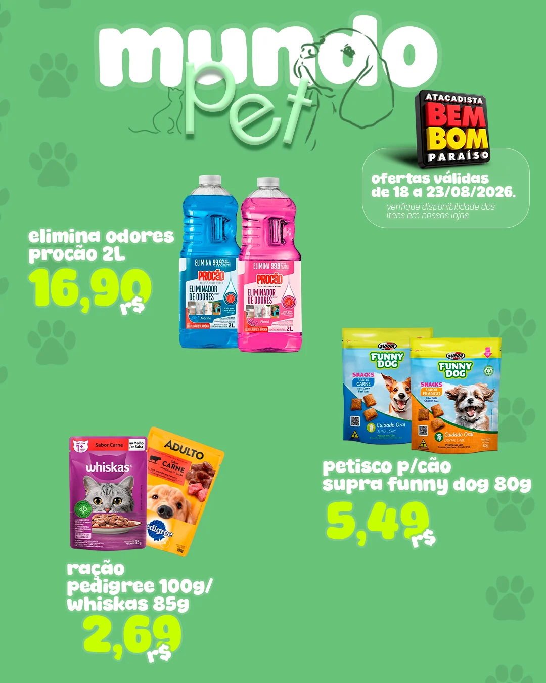 Ofertas Bem Bom Atacadista – 23/08/2026 Ofertas Bem Bom Atacadista – 23/08/2026