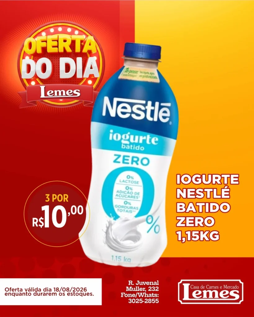 Ofertas Casa de Carnes e Mercado Lemes – 18/08/2026 Ofertas Casa de Carnes e Mercado Lemes – 18/08/2026
