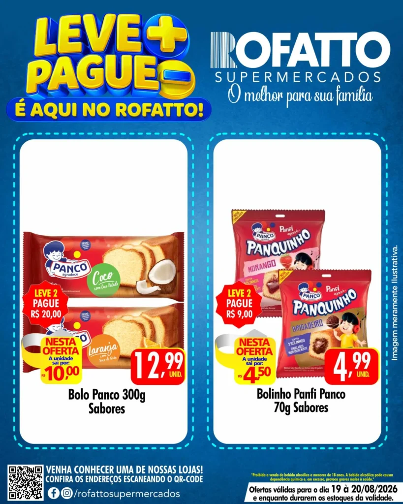 Ofertas Rofatto Supermercados – 19/08/2026