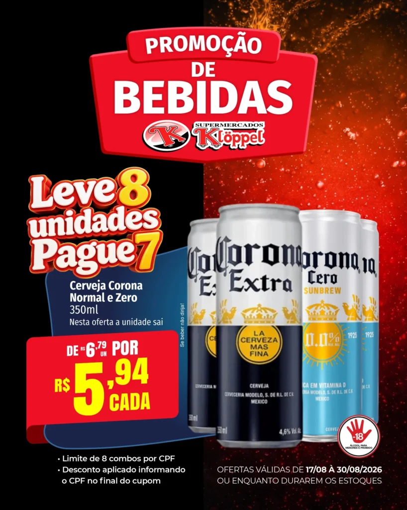 Ofertas Supermercados Klöppel – 18/08/2026 Ofertas Supermercados Klöppel – 18/08/2026