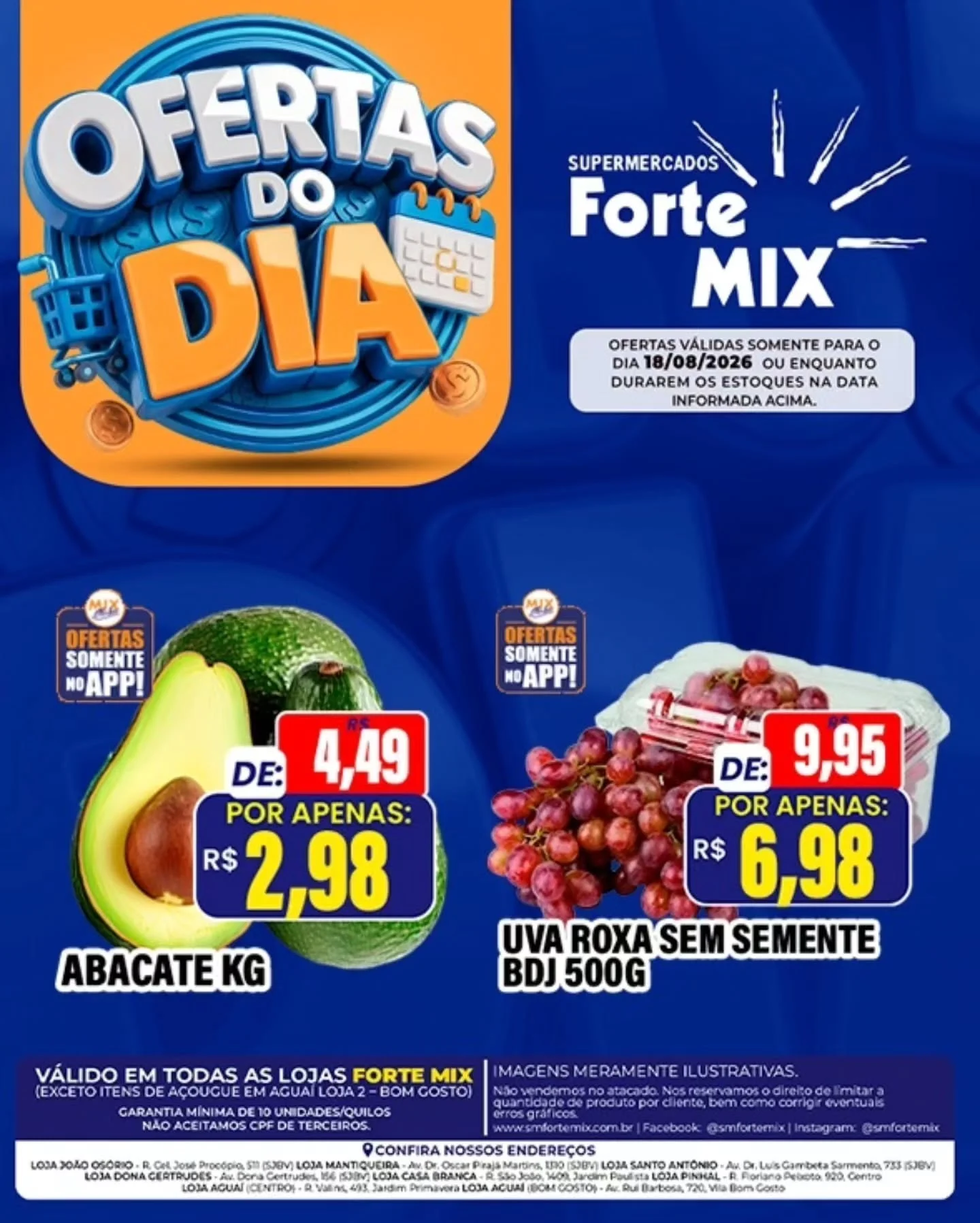 Ofertas Supermercados Forte Mix – 18/08/2026 Ofertas Supermercados Forte Mix – 18/08/2026