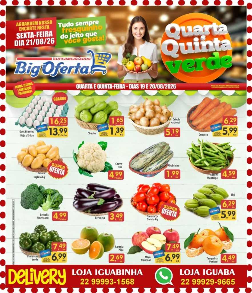 Ofertas Supermercado Big Oferta – 20/08/2026 Ofertas Supermercado Big Oferta – 20/08/2026