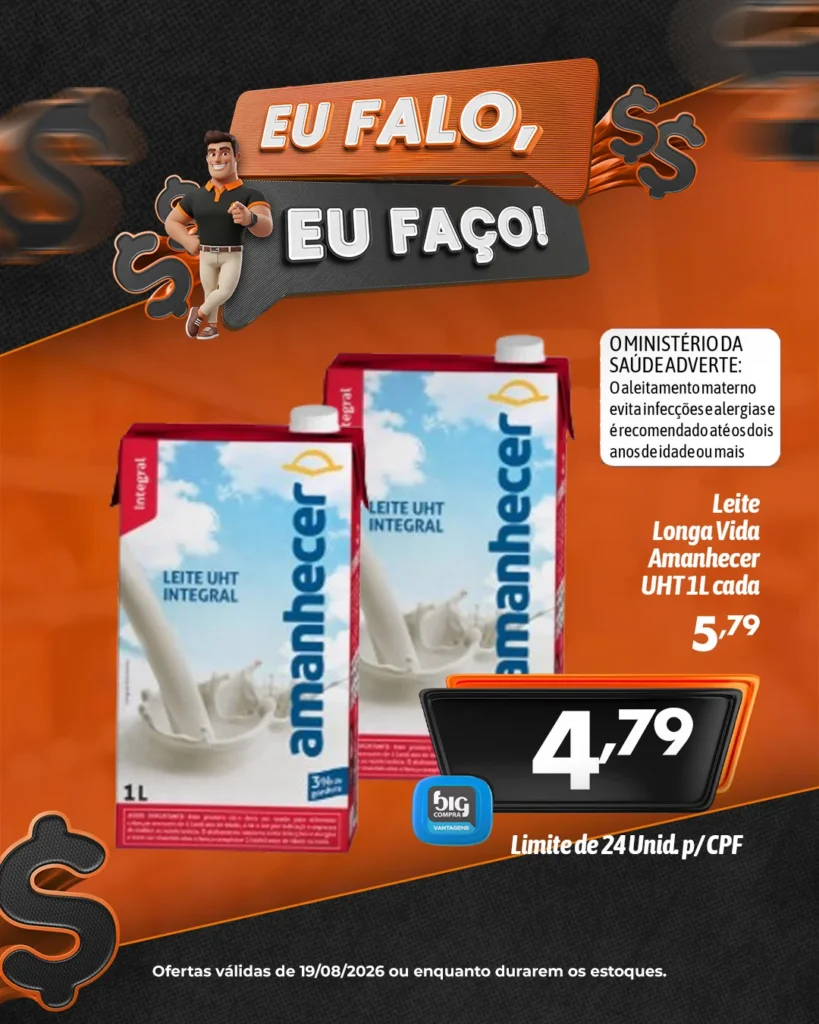 Ofertas Supermercados Big Compra – 19/08/2026 Ofertas Supermercados Big Compra – 19/08/2026