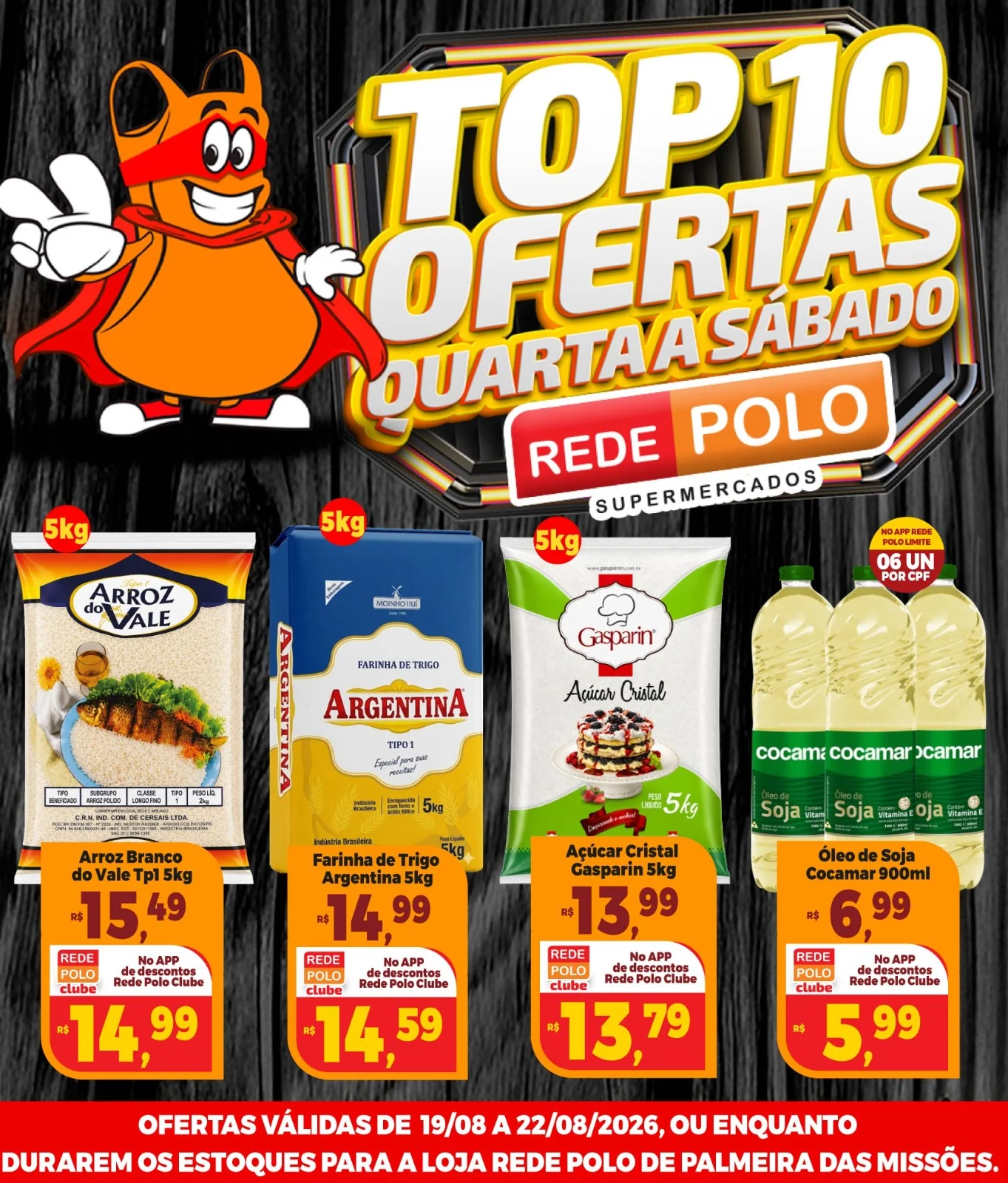 Ofertas Rede Polo Palmeira – 22/08/2026