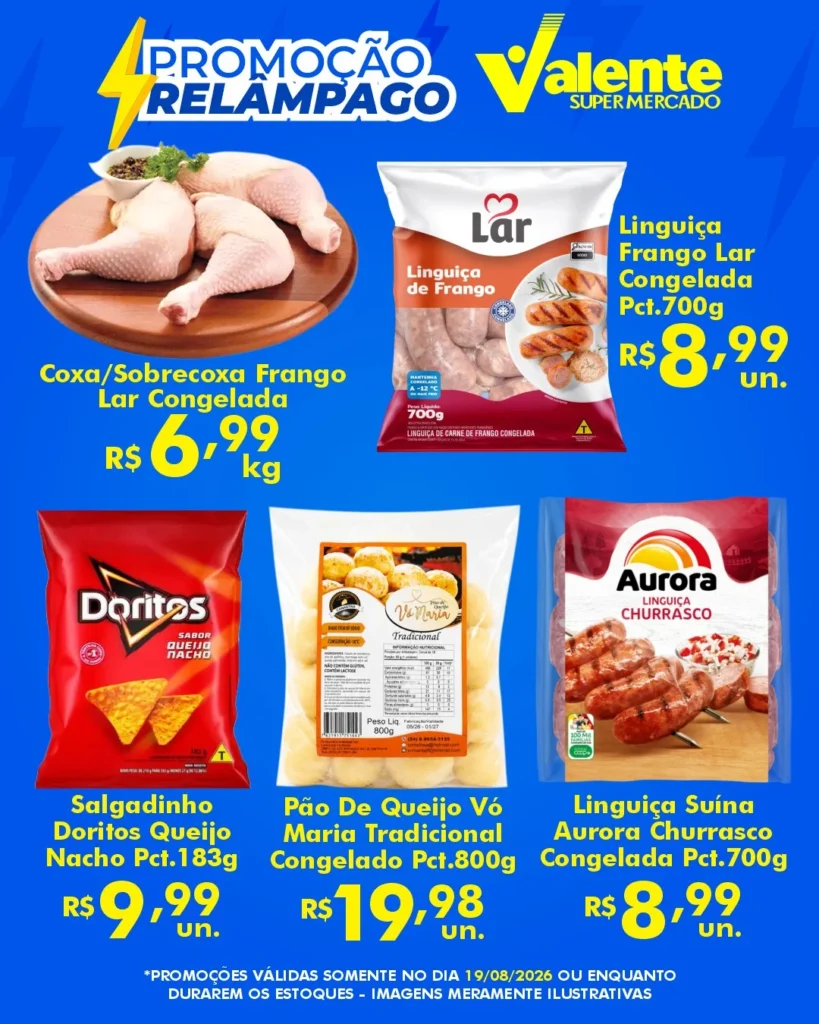 Ofertas Valente Supermercado – 19/08/2026