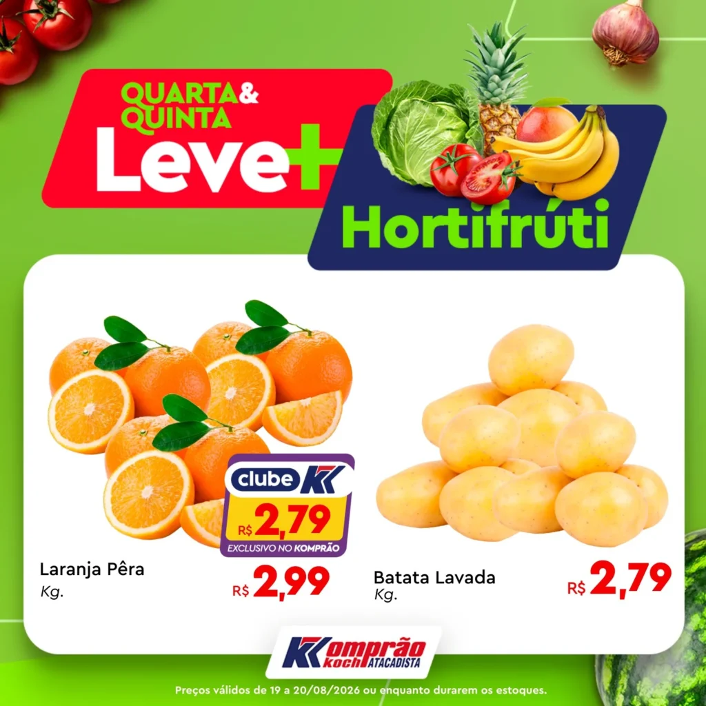 Ofertas Komprão Koch Atacadista – 20/08/2026