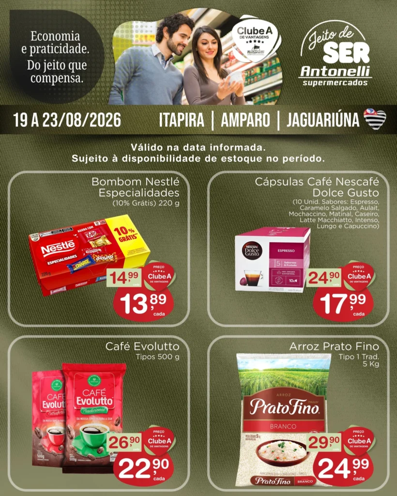Ofertas Antonelli Supermercados – 19/08/2026 Ofertas Antonelli Supermercados – 19/08/2026
