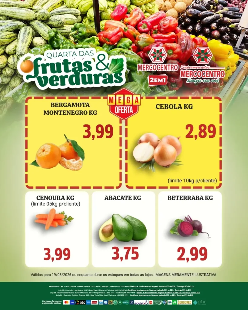 Ofertas SUPERMERCADOS MERCOCENTRO 🛒 – 19/08/2026 Ofertas SUPERMERCADOS MERCOCENTRO 🛒 – 19/08/2026