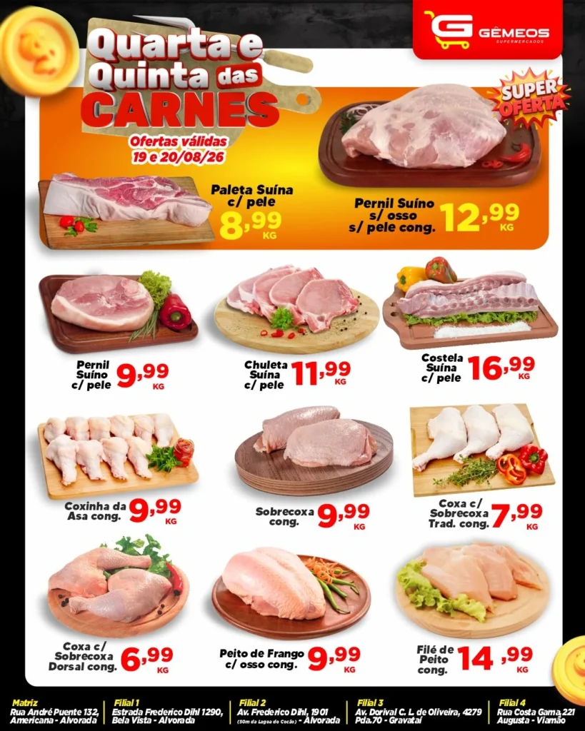 Ofertas Gemeos supermercado – 20/08/2026