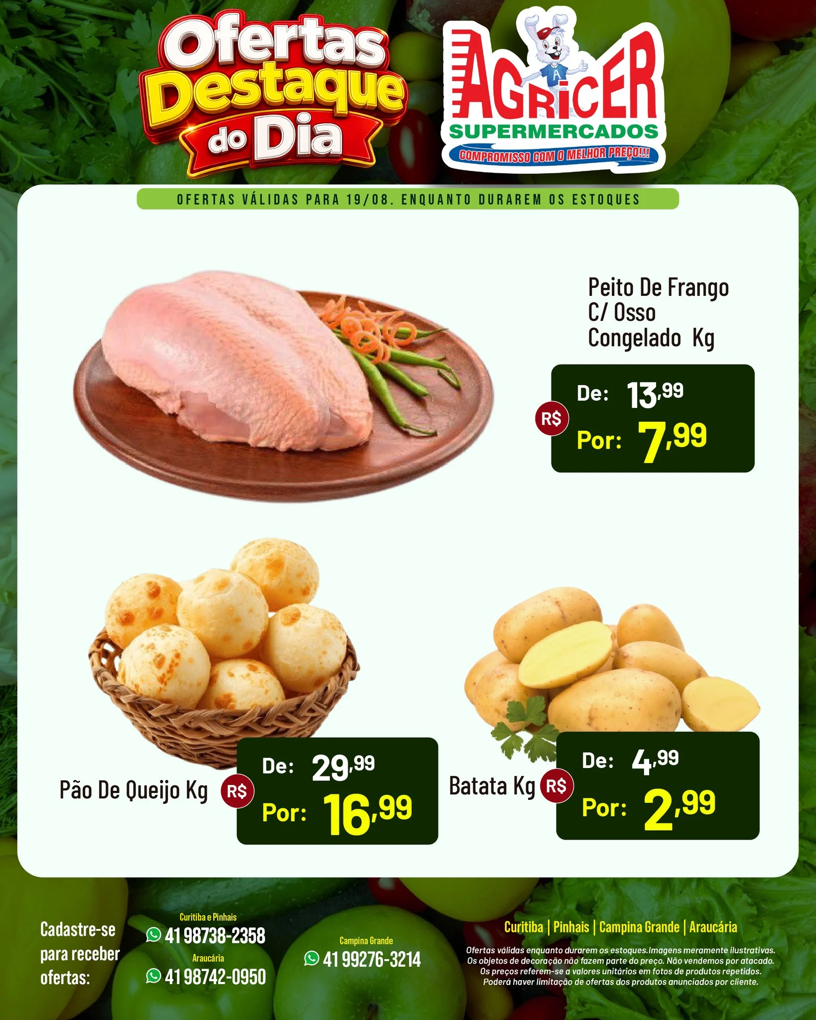 Ofertas Agricer Supermercados – 19/08/2026 Ofertas Agricer Supermercados – 19/08/2026