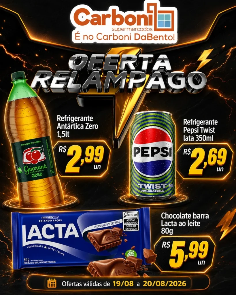 Ofertas Carboni Supermercados – 20/08/2026