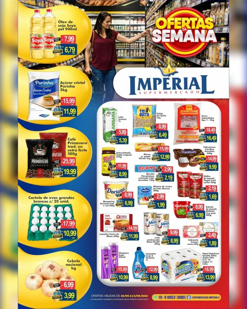 Ofertas Supermercado Imperial – 23/08/2026 Ofertas Supermercado Imperial – 23/08/2026