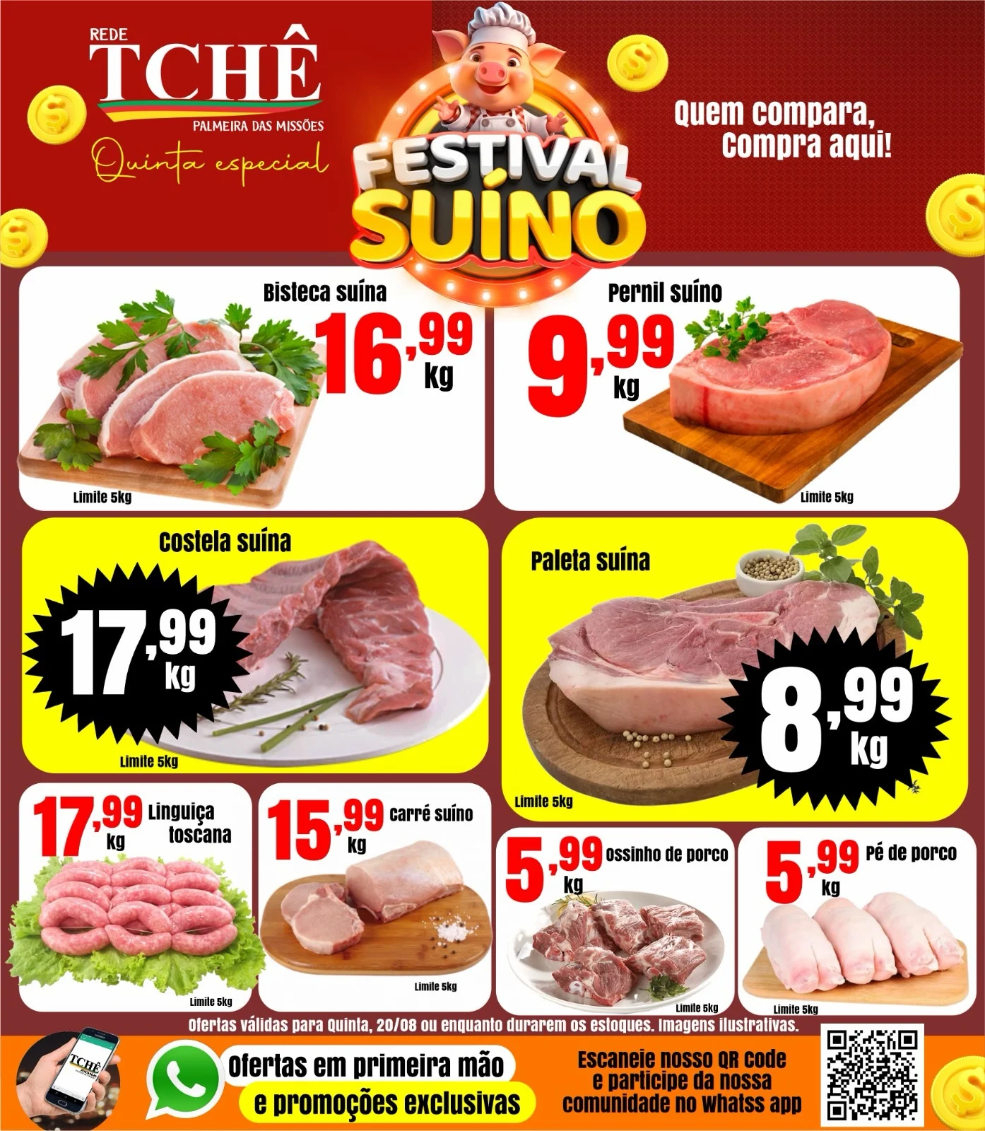 Ofertas Rede Tchê Palmeira – 20/08/2026