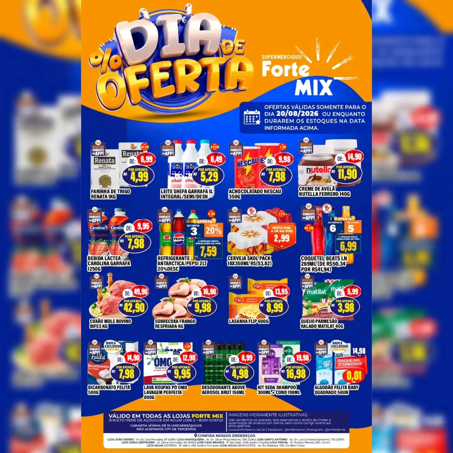 Ofertas Supermercados Forte Mix – 20/08/2026 Ofertas Supermercados Forte Mix – 20/08/2026