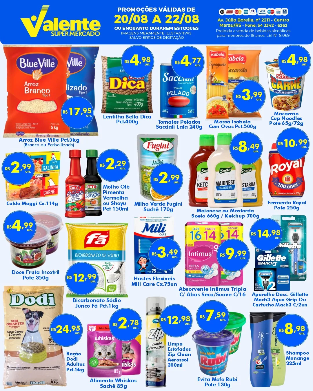 Ofertas Valente Supermercado – 22/08/2026