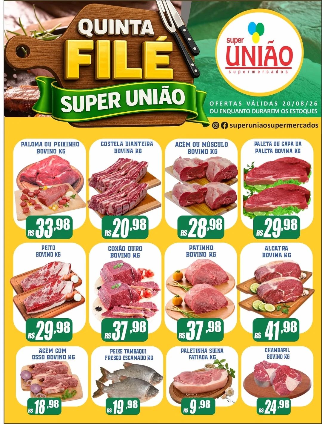 Ofertas Super União Supermercados | OFICIAL – 20/08/2026