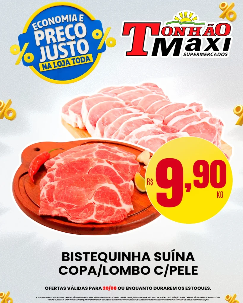 Ofertas Supermercados Tonhão Maxi – 20/08/2026