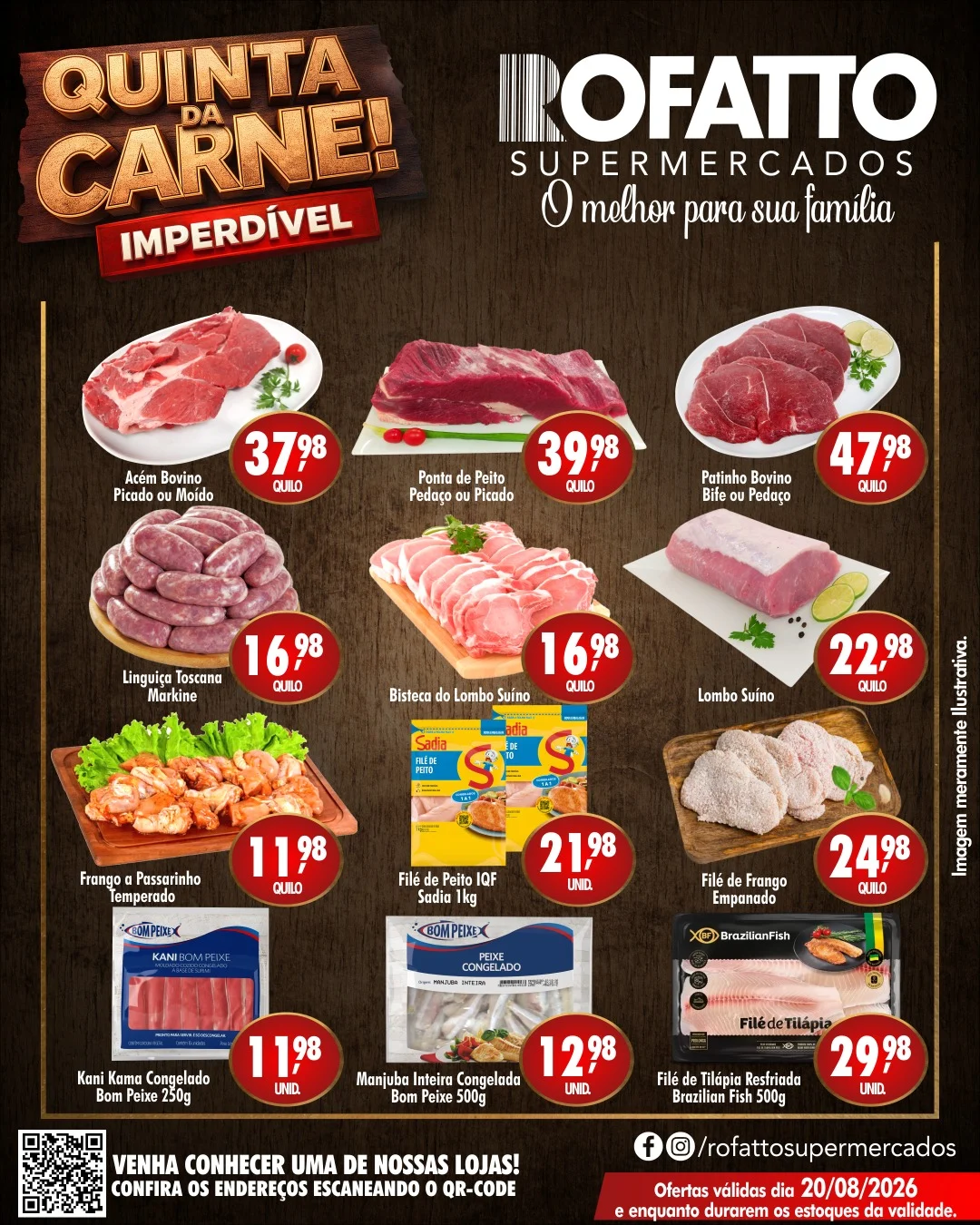 Ofertas Rofatto Supermercados – 20/08/2026