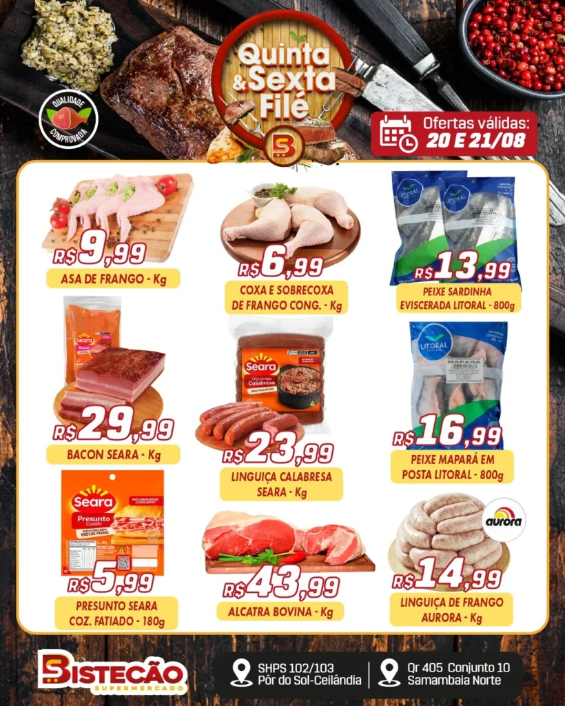 Ofertas Bistecão Supermercado – 21/08/2026 Ofertas Bistecão Supermercado – 21/08/2026