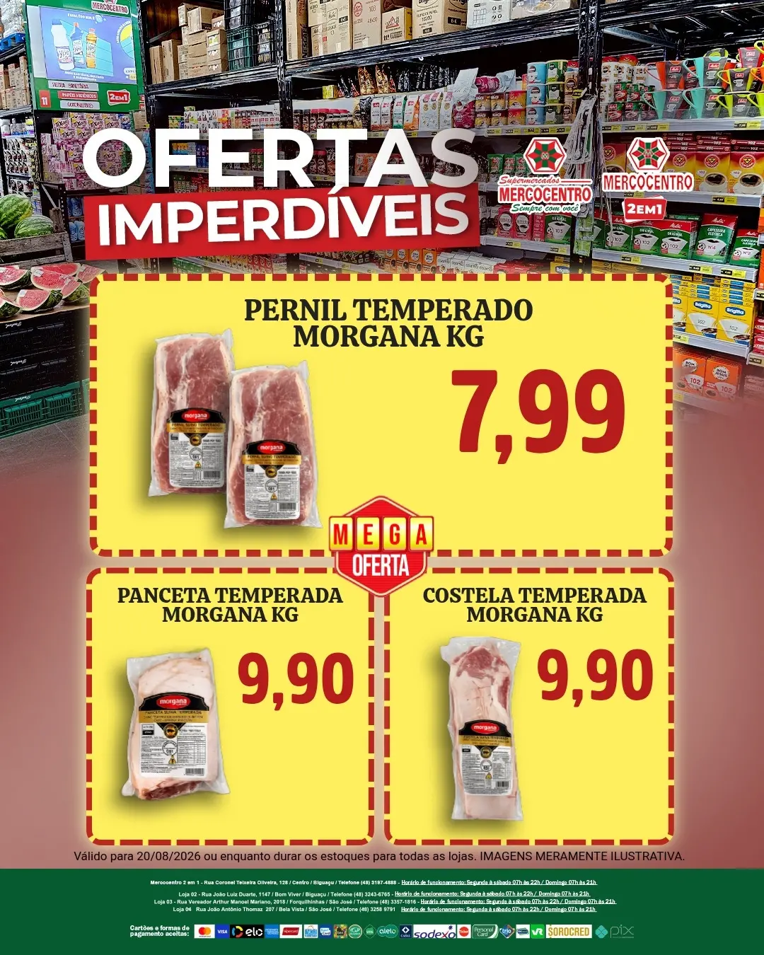 Ofertas SUPERMERCADOS MERCOCENTRO 🛒 – 20/08/2026