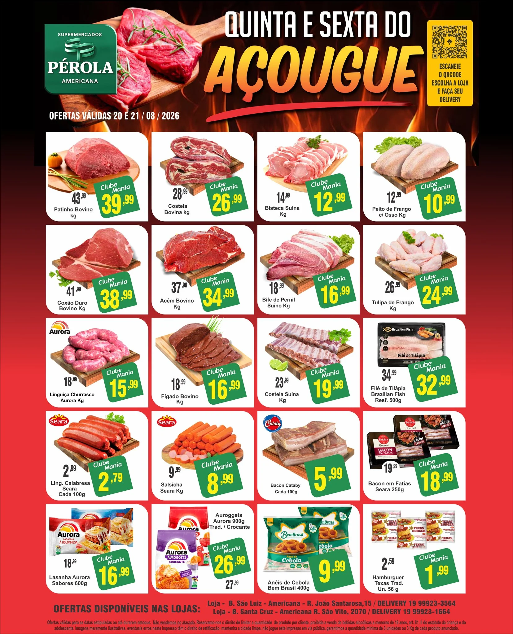 Ofertas Supermercados Pérola Americana – 20/08/2026