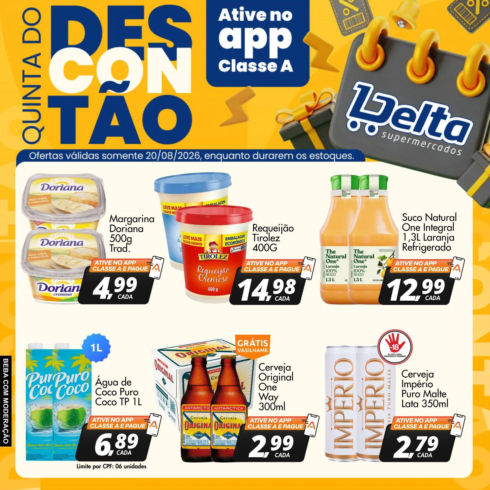 Ofertas Delta Supermercados – 20/08/2026