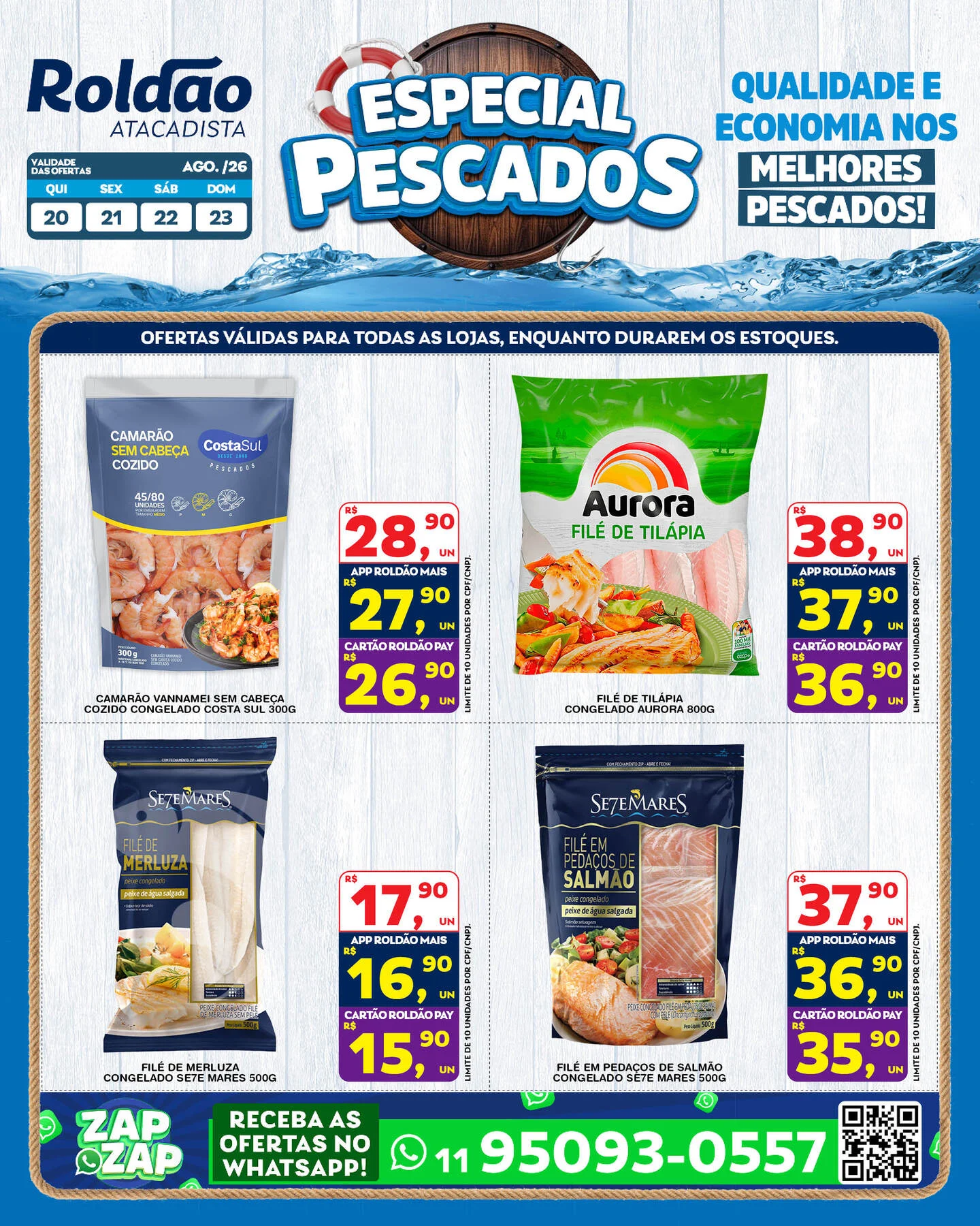 Ofertas Roldão Atacadista – 23/08/2026