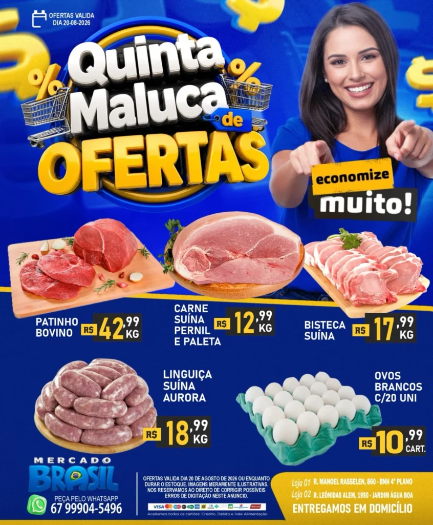 Ofertas Mercado Brasil – 20/08/2026 Ofertas Mercado Brasil – 20/08/2026