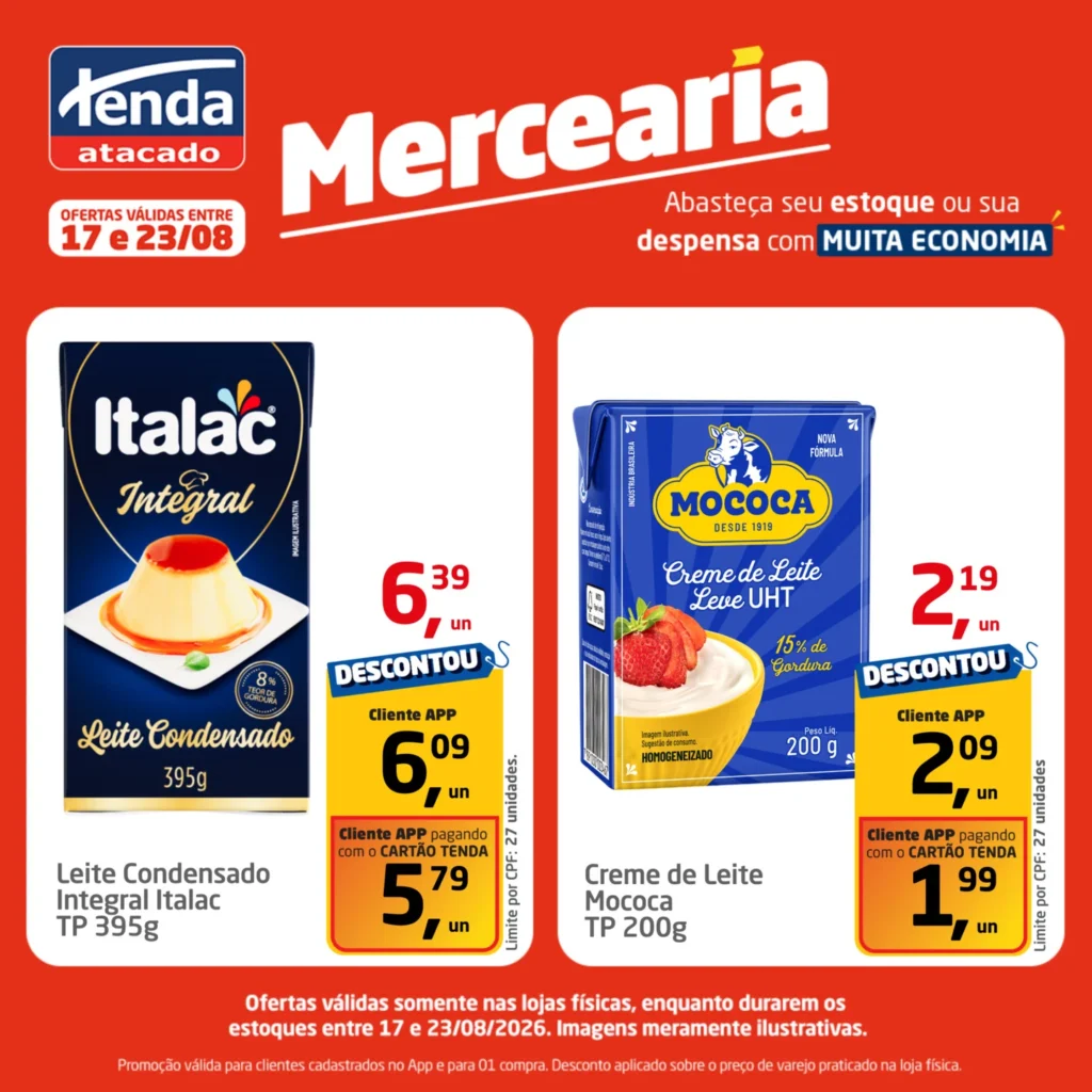 Ofertas Tenda Atacado – 22/08/2026