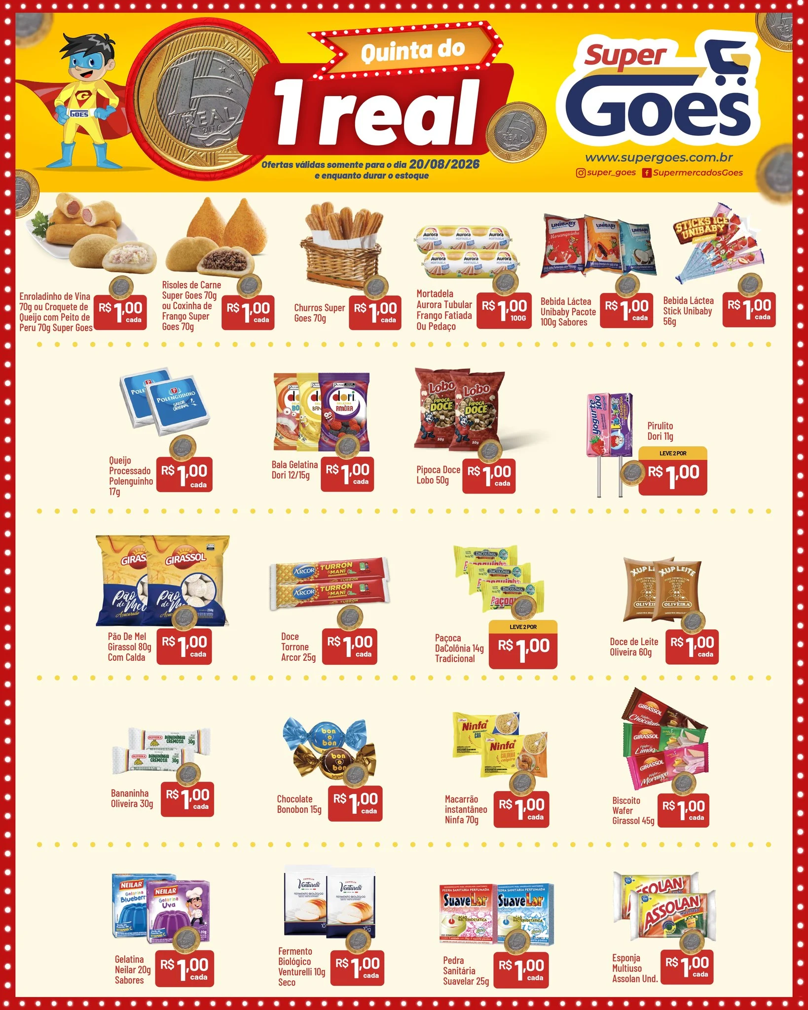 Ofertas Supermercados Goes – 20/08/2026 Ofertas Supermercados Goes – 20/08/2026
