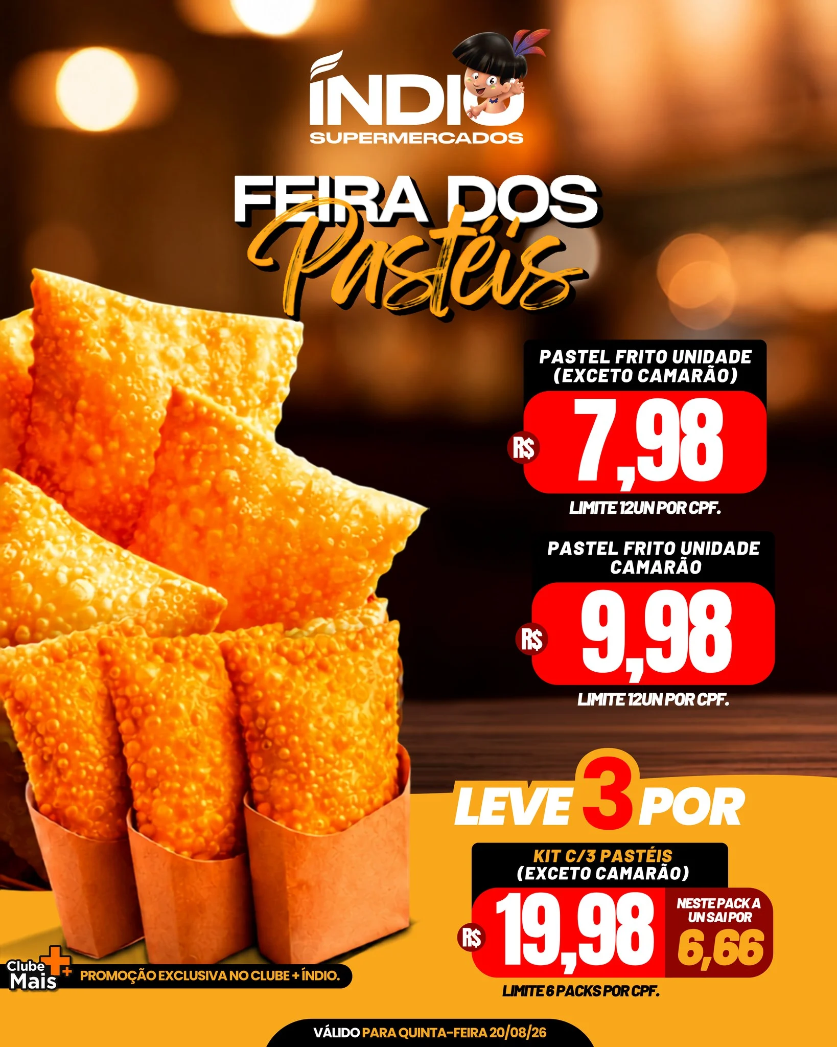 Ofertas Supermercados Índio – 20/08/2026