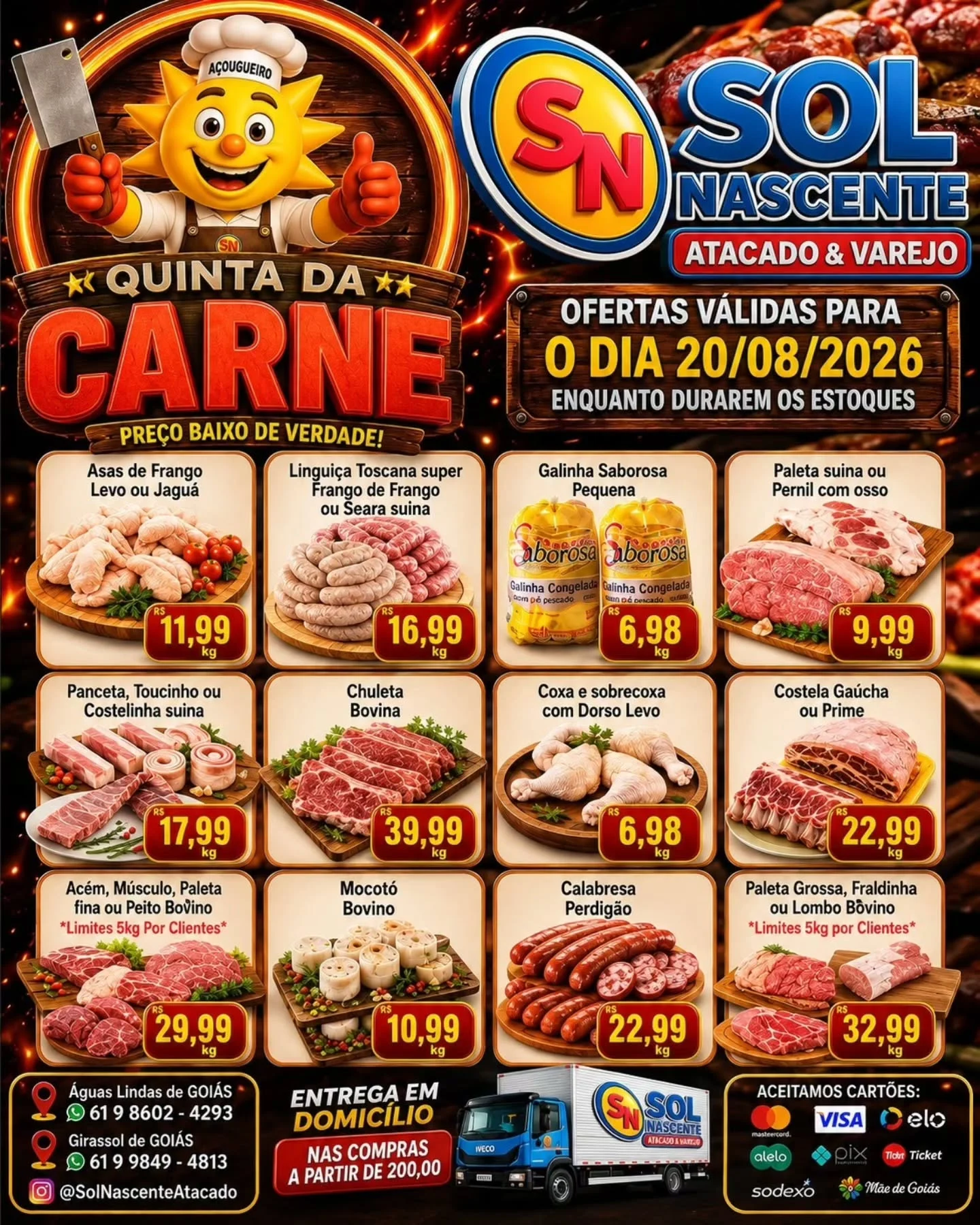 Ofertas Sol Nascente Atacado e Varejo | Supermercado – 20/08/2026