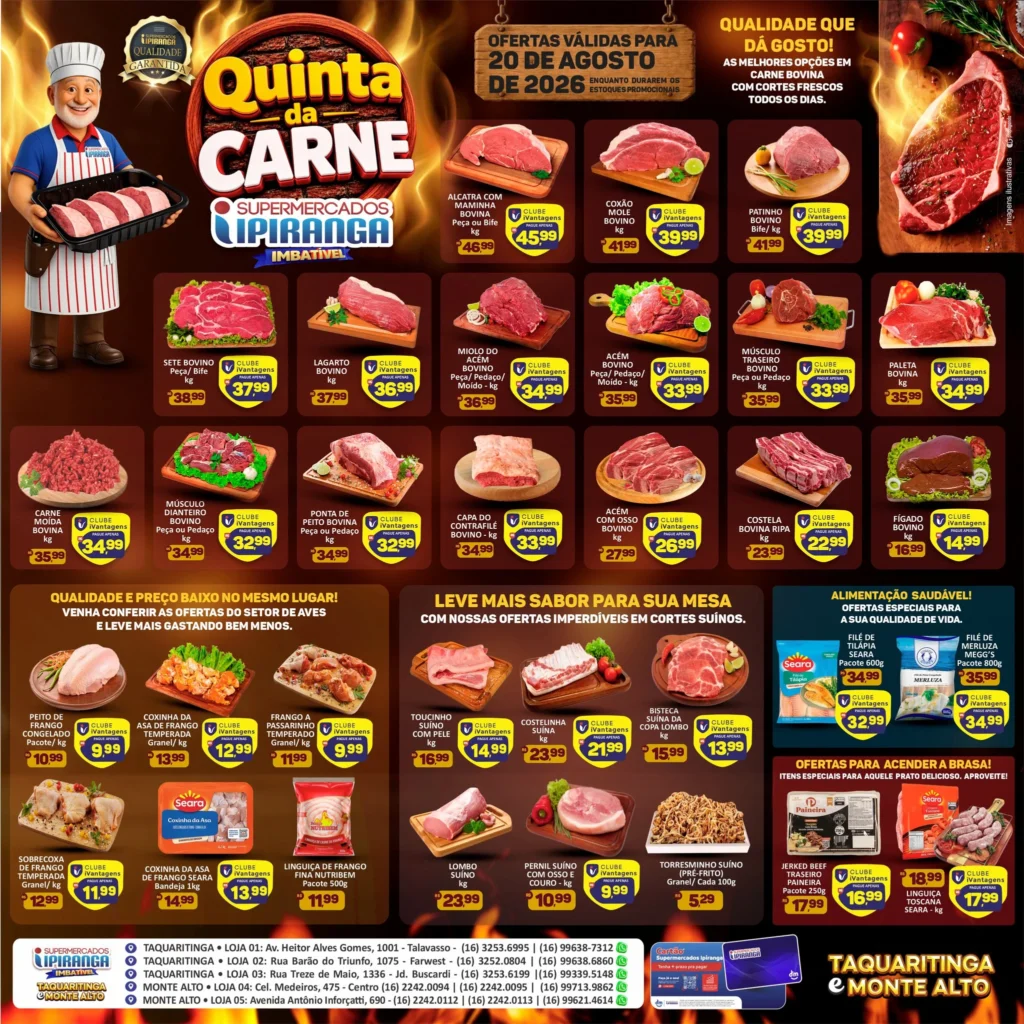 Ofertas Supermercados Ipiranga – 20/08/2026