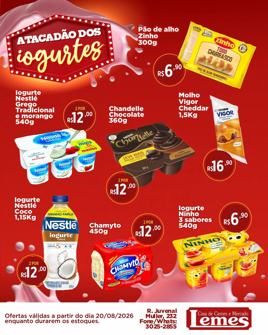 Ofertas Casa de Carnes e Mercado Lemes – 21/08/2026 Ofertas Casa de Carnes e Mercado Lemes – 21/08/2026