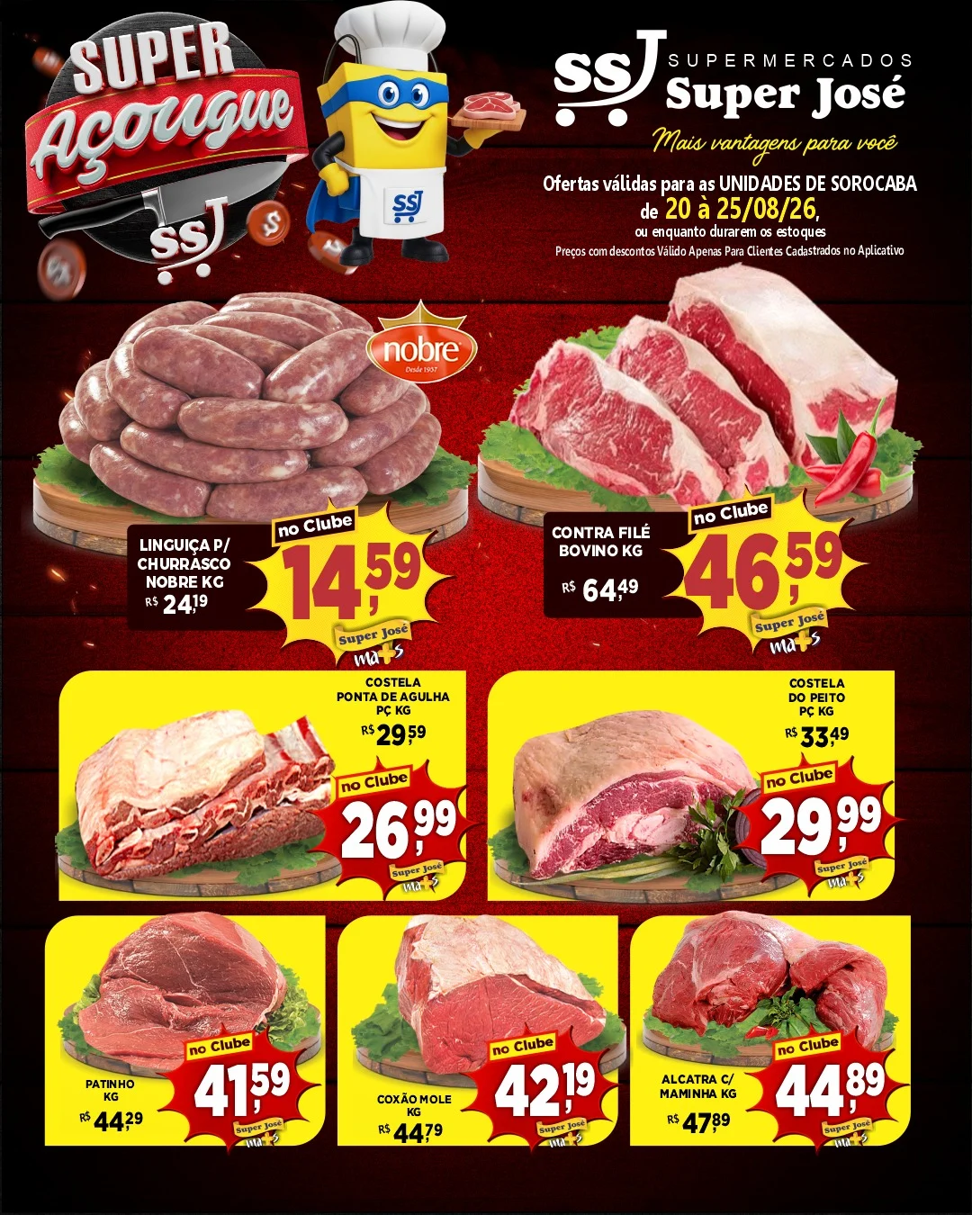 Ofertas Supermercado Super José – 25/08/2026