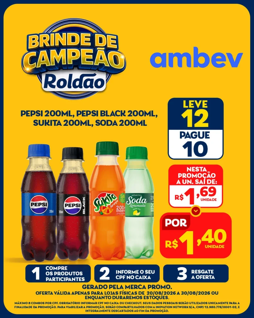 Ofertas Roldão Atacadista – 30/08/2026