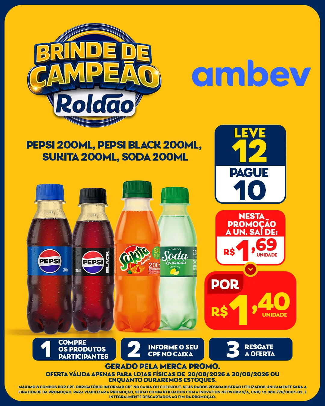 Ofertas Roldão Atacadista – 30/08/2026