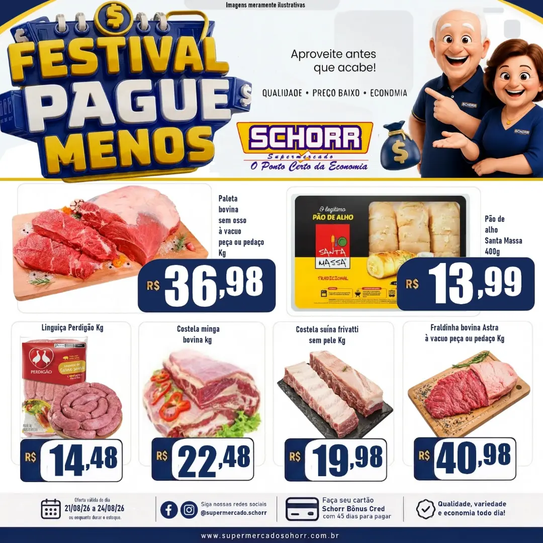 Ofertas Schorr supermercado – 24/08/2026