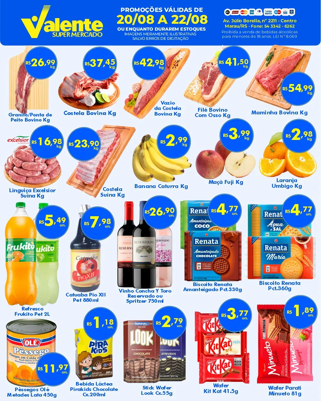 Ofertas Valente Supermercado – 22/08/2026