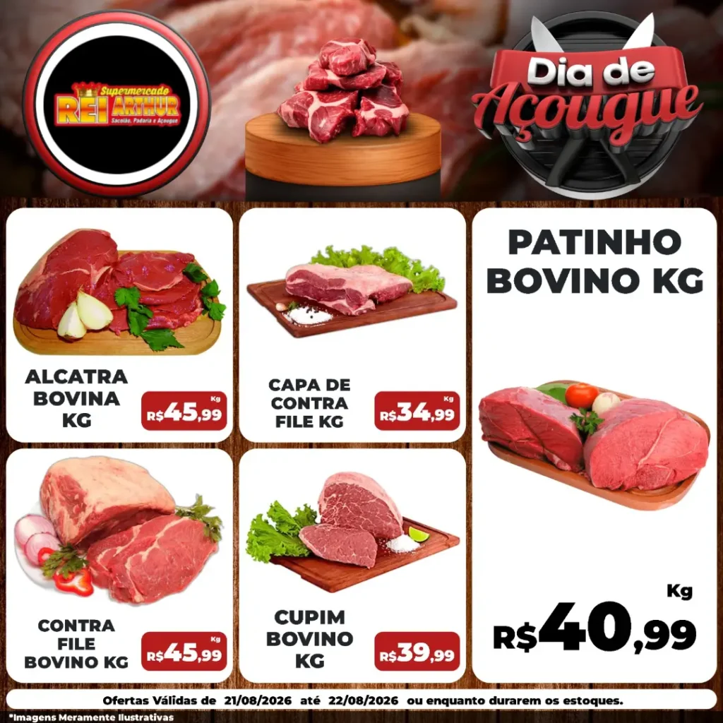 Ofertas Supermercado Rei Arthur💥 – 22/08/2026