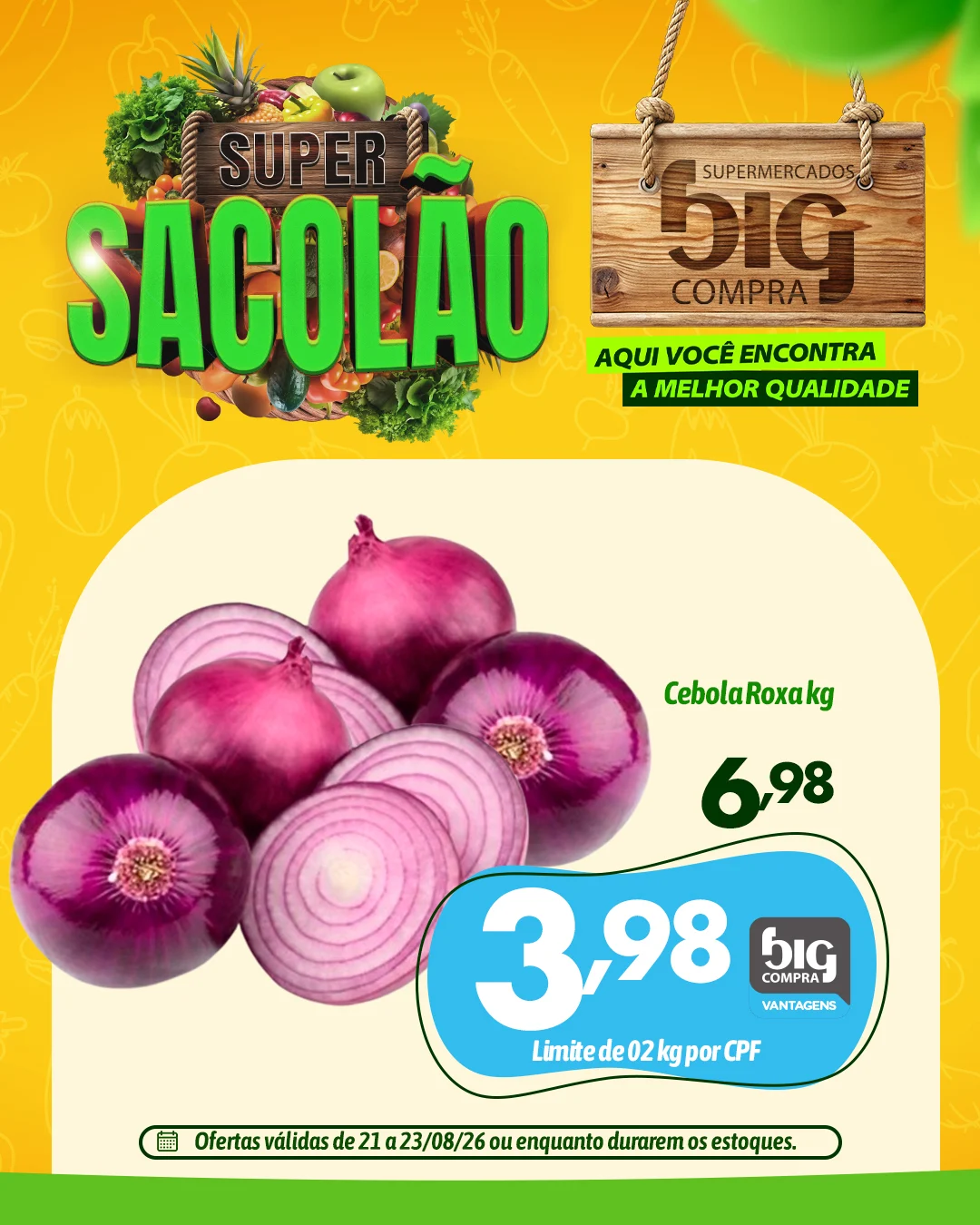 Ofertas Supermercados Big Compra – 23/08/2026