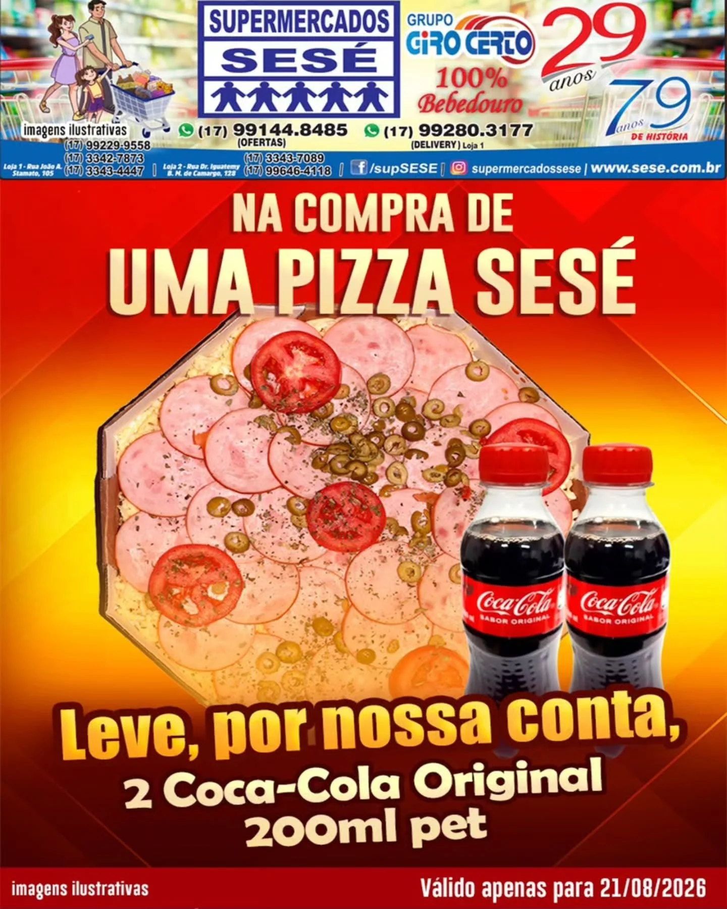 Ofertas Supermercados Sesé – 21/08/2026