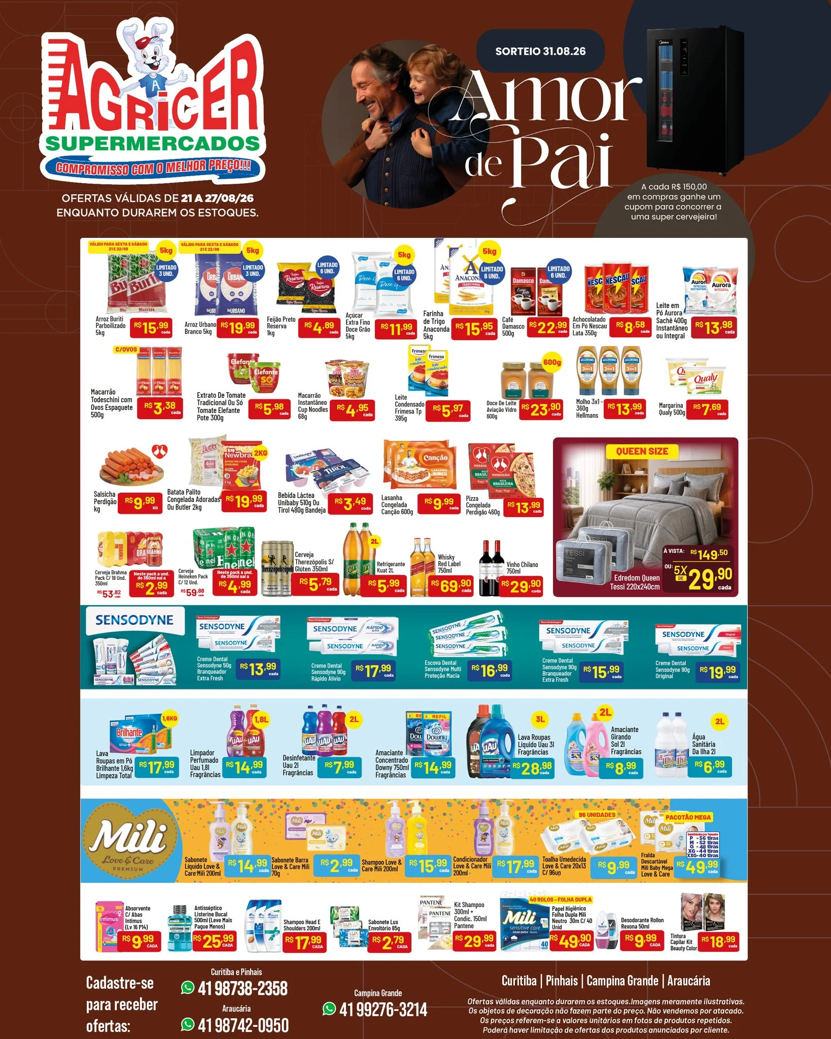 Ofertas Agricer Supermercados – 27/08/2026